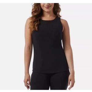 32 Degrees Cool Women's Soft Ribbed Fabric with Built-In-Bra Top Size XXL. W